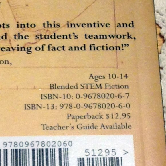 3 for $10 book sale! Blended STEM fiction  -  Leonardo gets a do-over - Picture 4 of 4